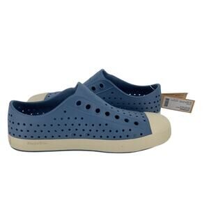 Native Shoes Men's 5 W7 Oasis Blue Jefferson Slip On Perforated Sneakers P2-73